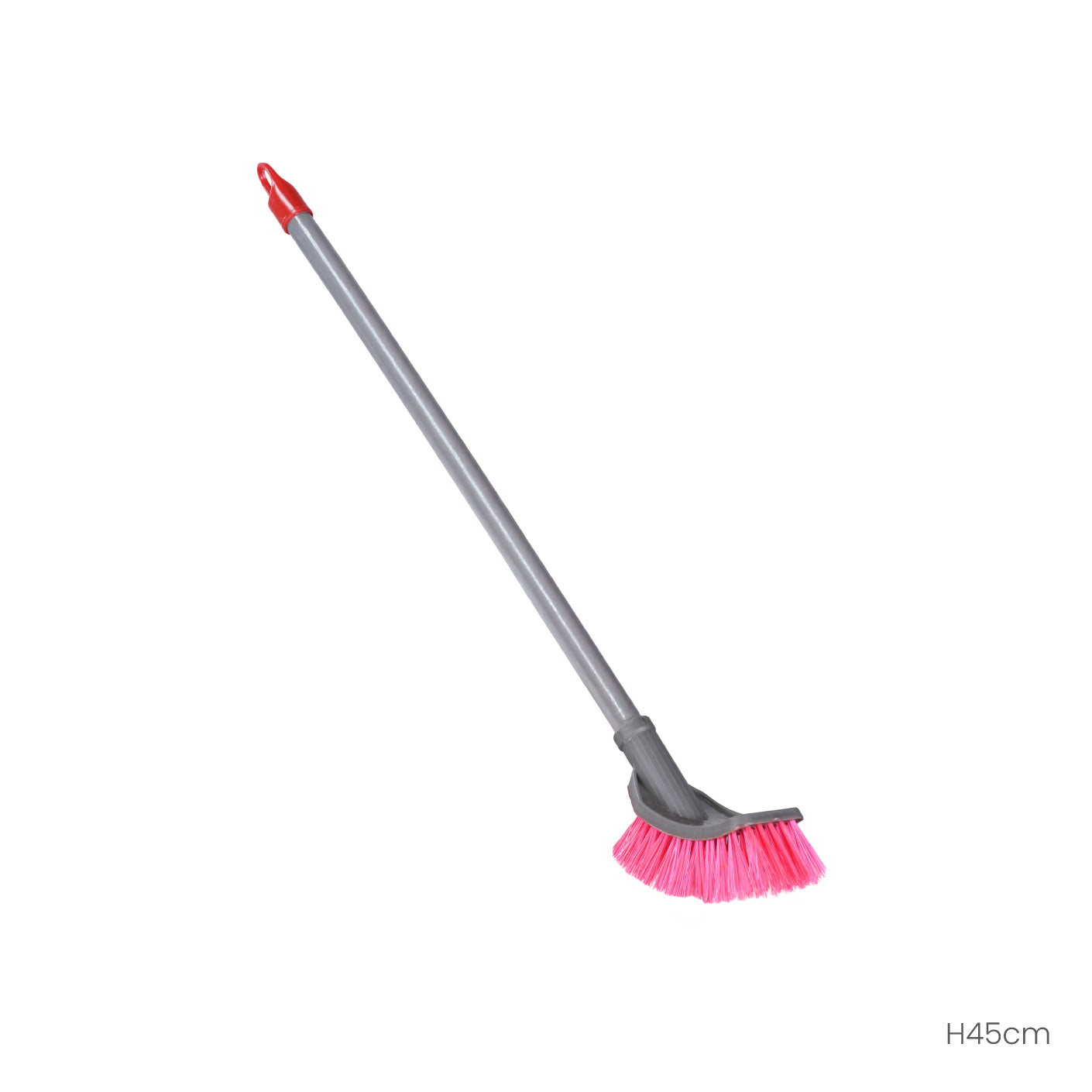 Heavy Duty Toilet Brush with Curved Handle - 45cm Long (HFH1103) - Perfect for Deep Cleaning Hard-to-Reach Areas in Bathrooms & Restrooms