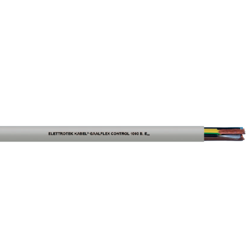 1 AWG 5C Gnd Bare Copper Unshielded PVC Gaalflex Control 1000B Industrial Low Voltage Cable - Perfect for Machinery, Automation Systems & Industrial Equipment Wiring
