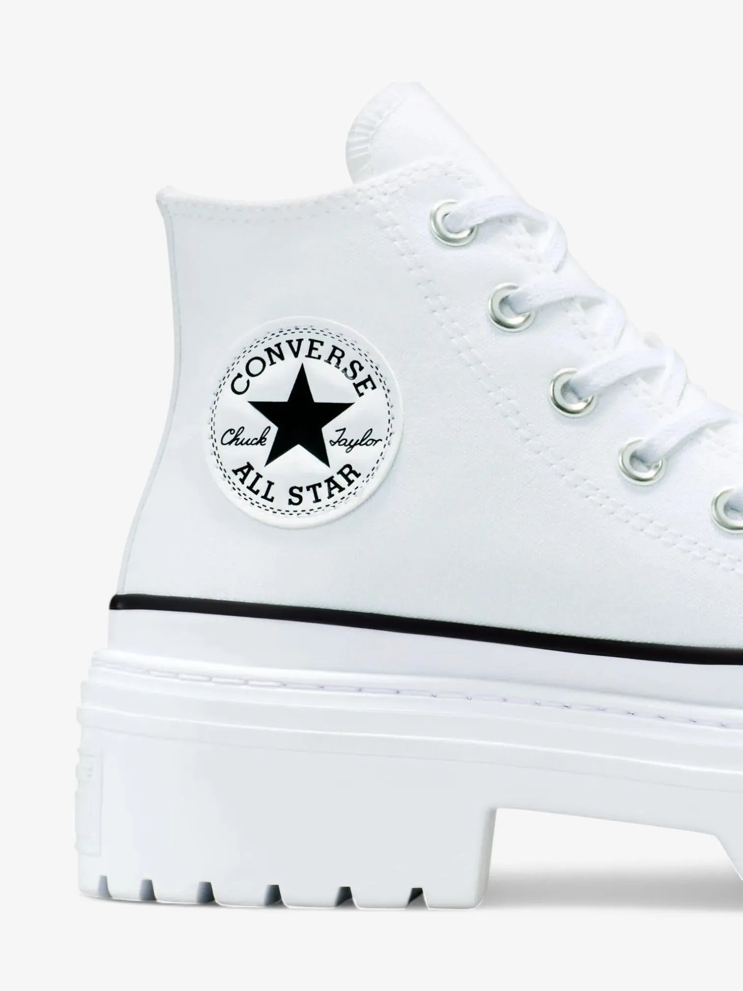 Converse Chuck Taylor Lugged Hell Hi Platform Sneakers in White - Stylish & Comfortable for Casual Wear, Street Fashion & Everyday Outfits