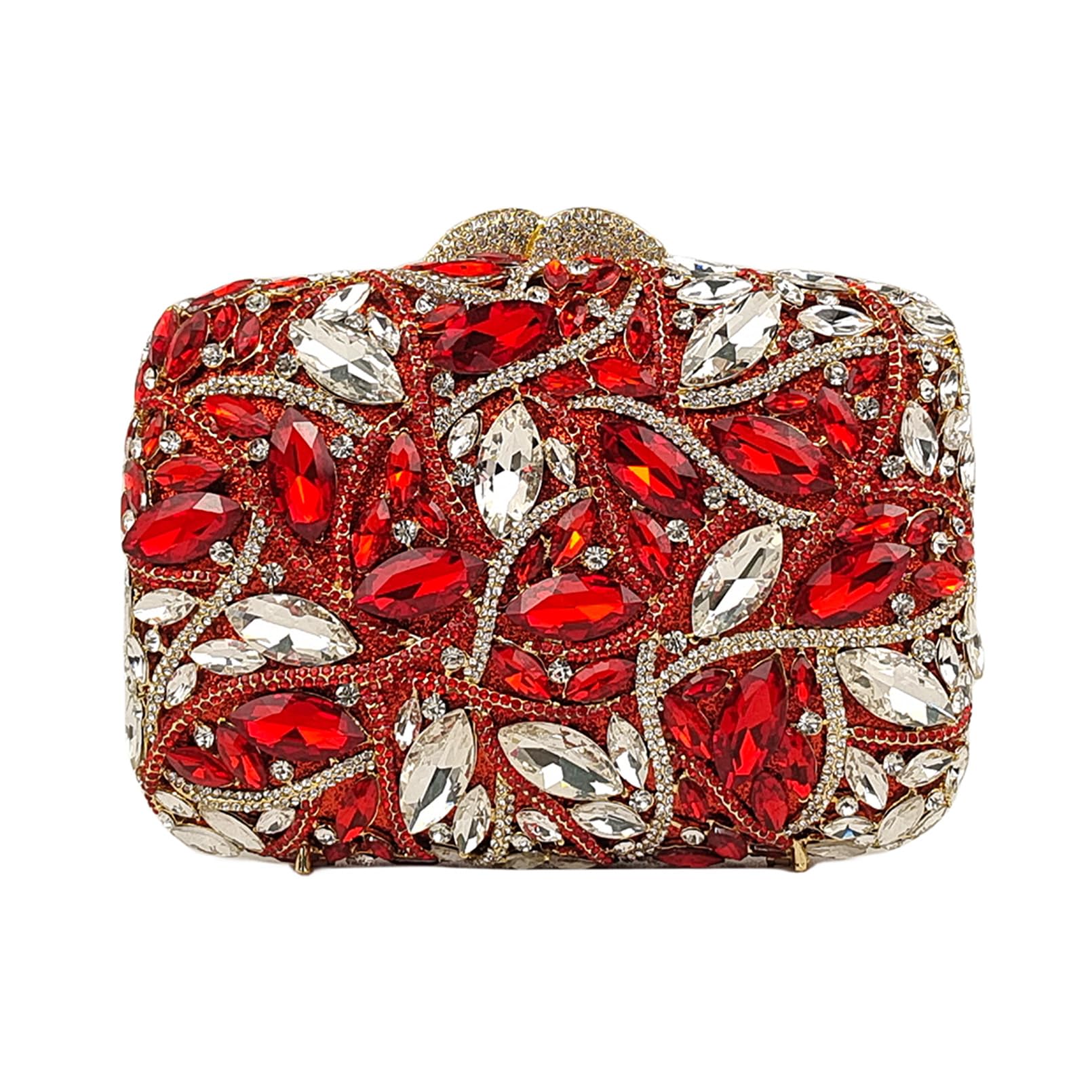 Sparkling Crystal Clutch Purse for Women - Elegant Wedding Party Prom Evening Bag - Perfect for Bridal Showers, Galas & Special Occasions