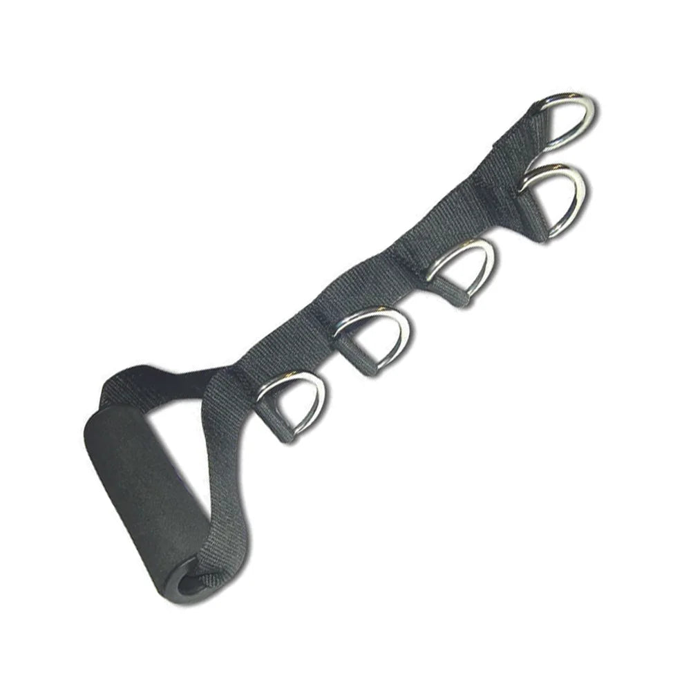 Heavy Duty Cable Strap with 5-Section D Ring - Secure Organization for Wires, Cables & Tools - Perfect for Home, Office & Workshop Use