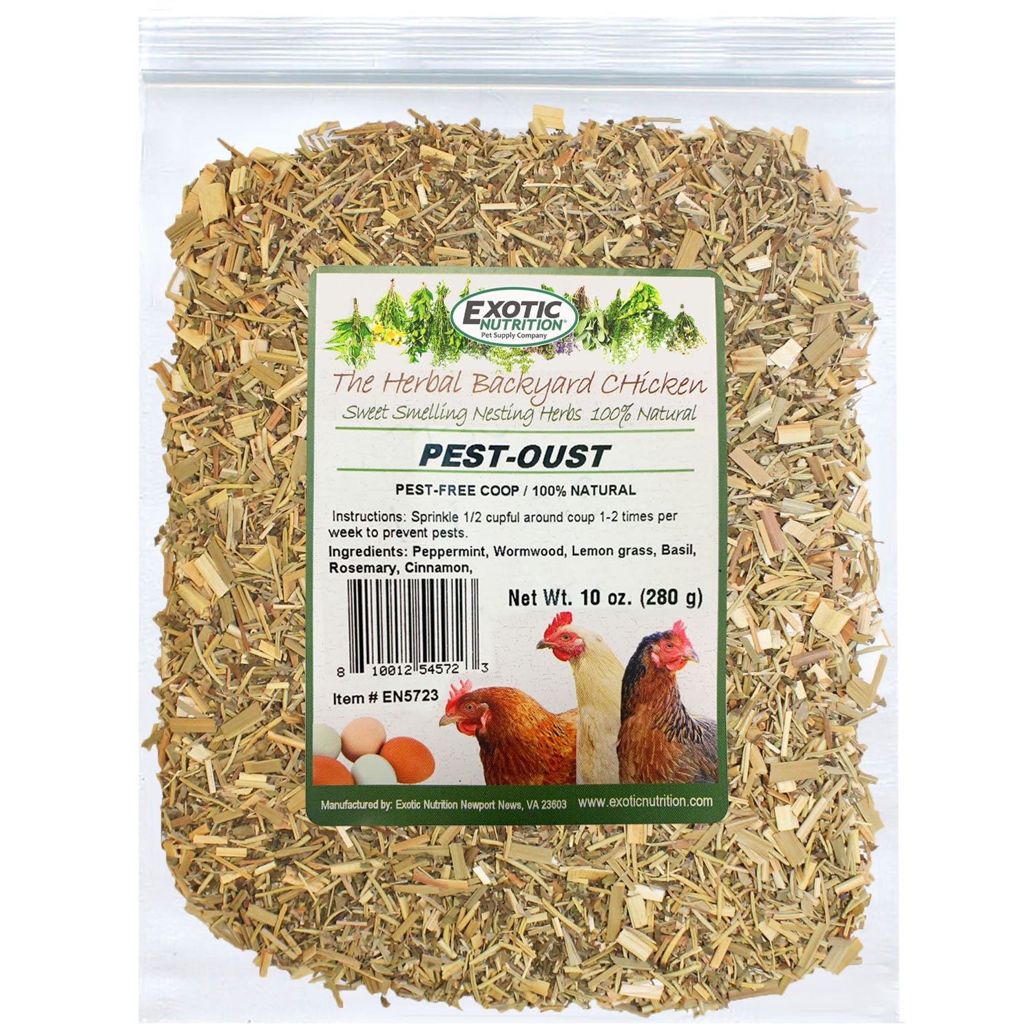 Natural Pest Control for Chicken Coops - Organic Backyard Chicken Nesting Herbs to Repel Mites & Insects | Safe for Hens & Eggs | Ideal for Poultry Farms & Homesteads