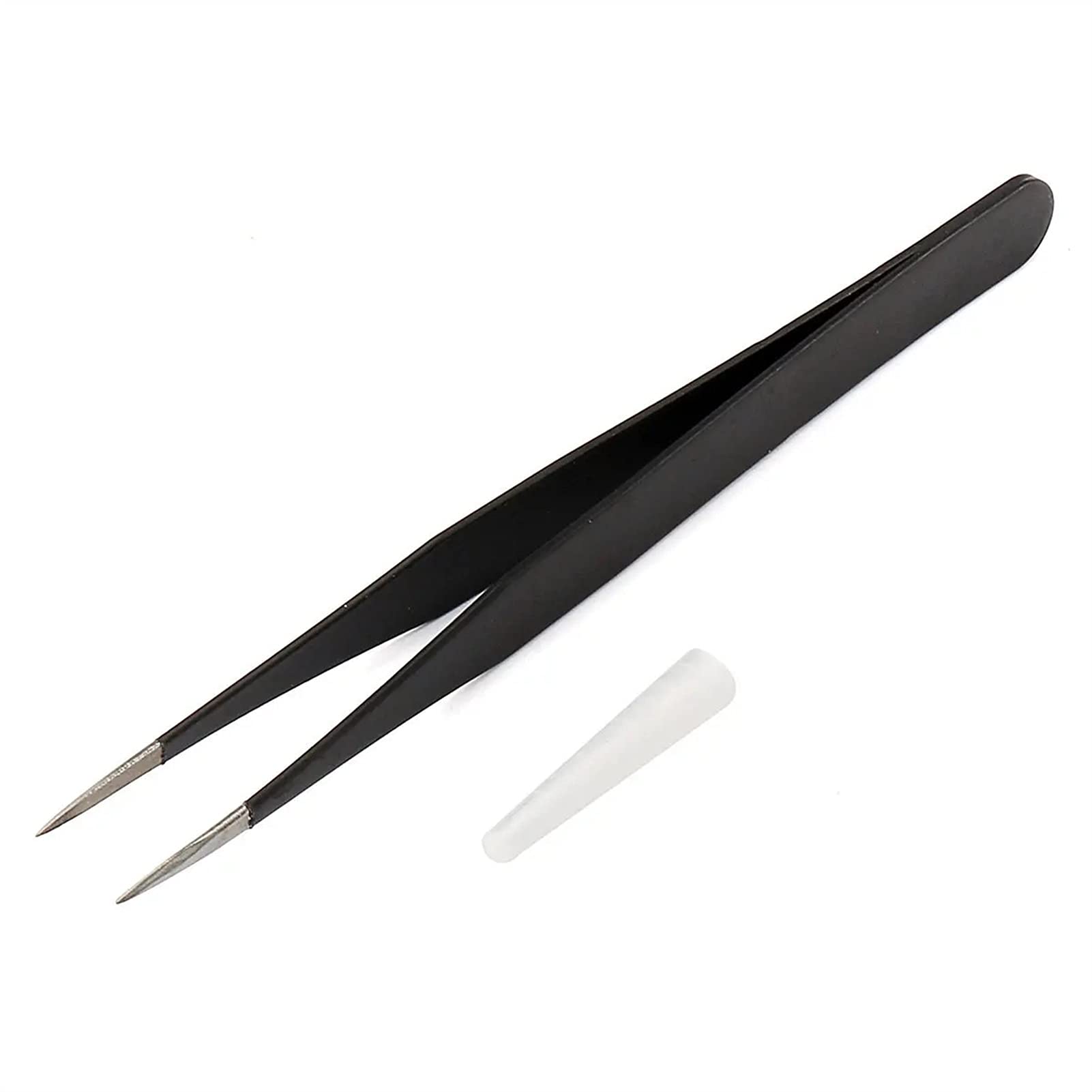 2-Piece Precision Tweezers Set - Ingrown Hair & Blackhead Remover, Eyebrow Shaping & Nail Rhinestone Tool | Perfect for Grooming, Salon Use & DIY Beauty Care