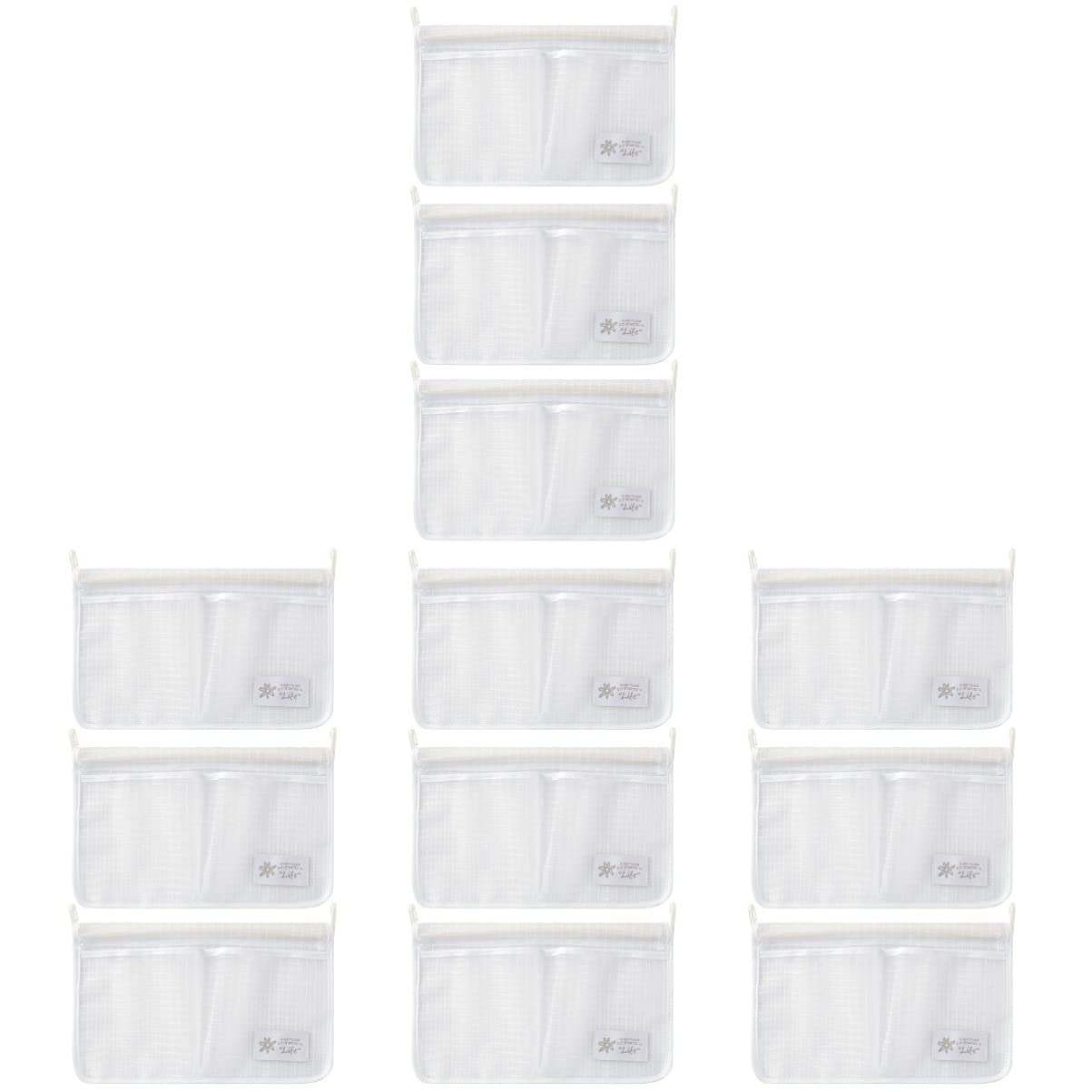 SOLUSTRE 4-Pack Mesh Storage Bags for Kitchen & Refrigerator - Breathable Hanging Organizer with Pockets for Fruits, Vegetables & Groceries | Perfect for Fridge Door, Pantry & Small Space Organization