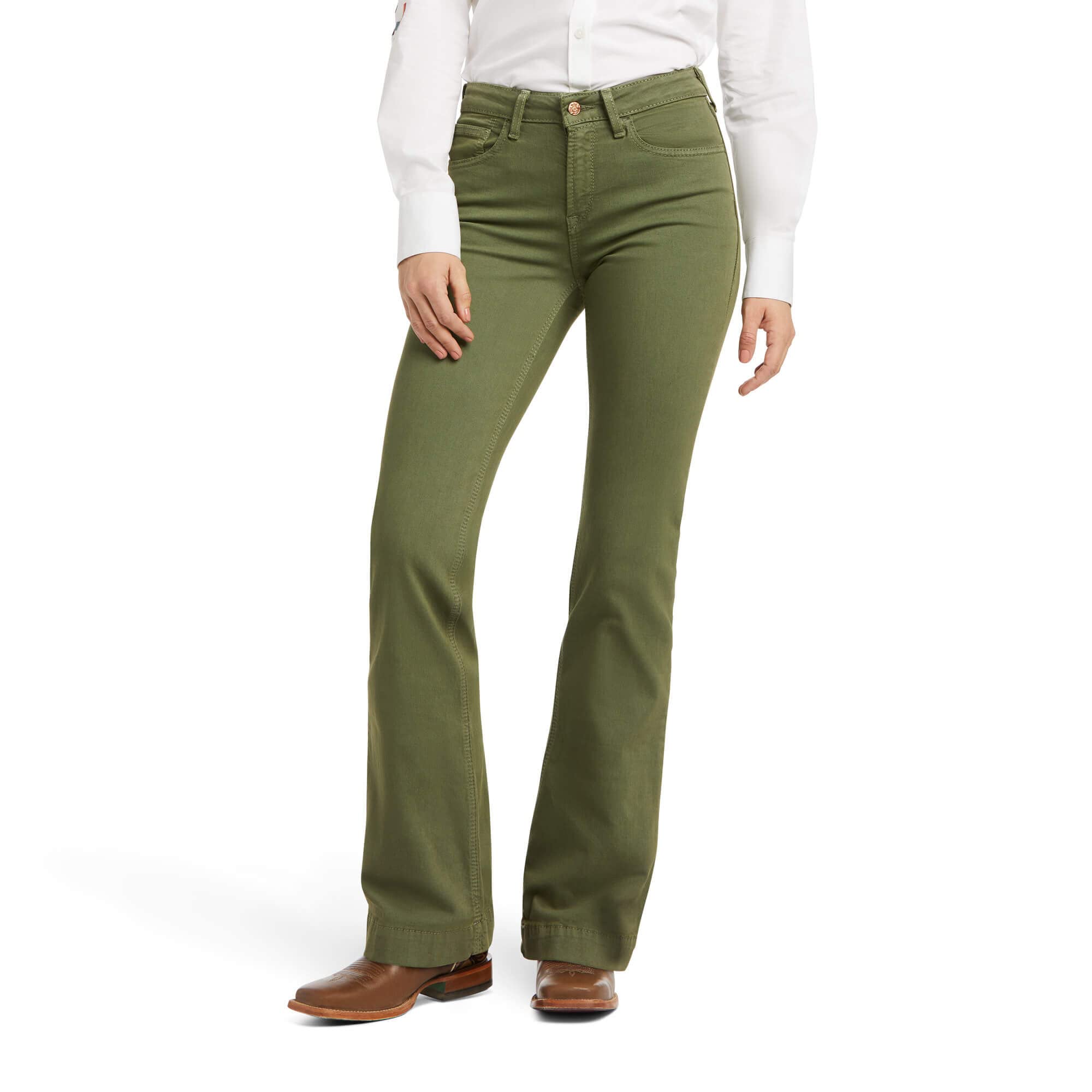 Ella PFD Wide Leg Slim Trouser Jeans for Women - Comfortable & Stylish Pants for Work, Office, and Casual Wear