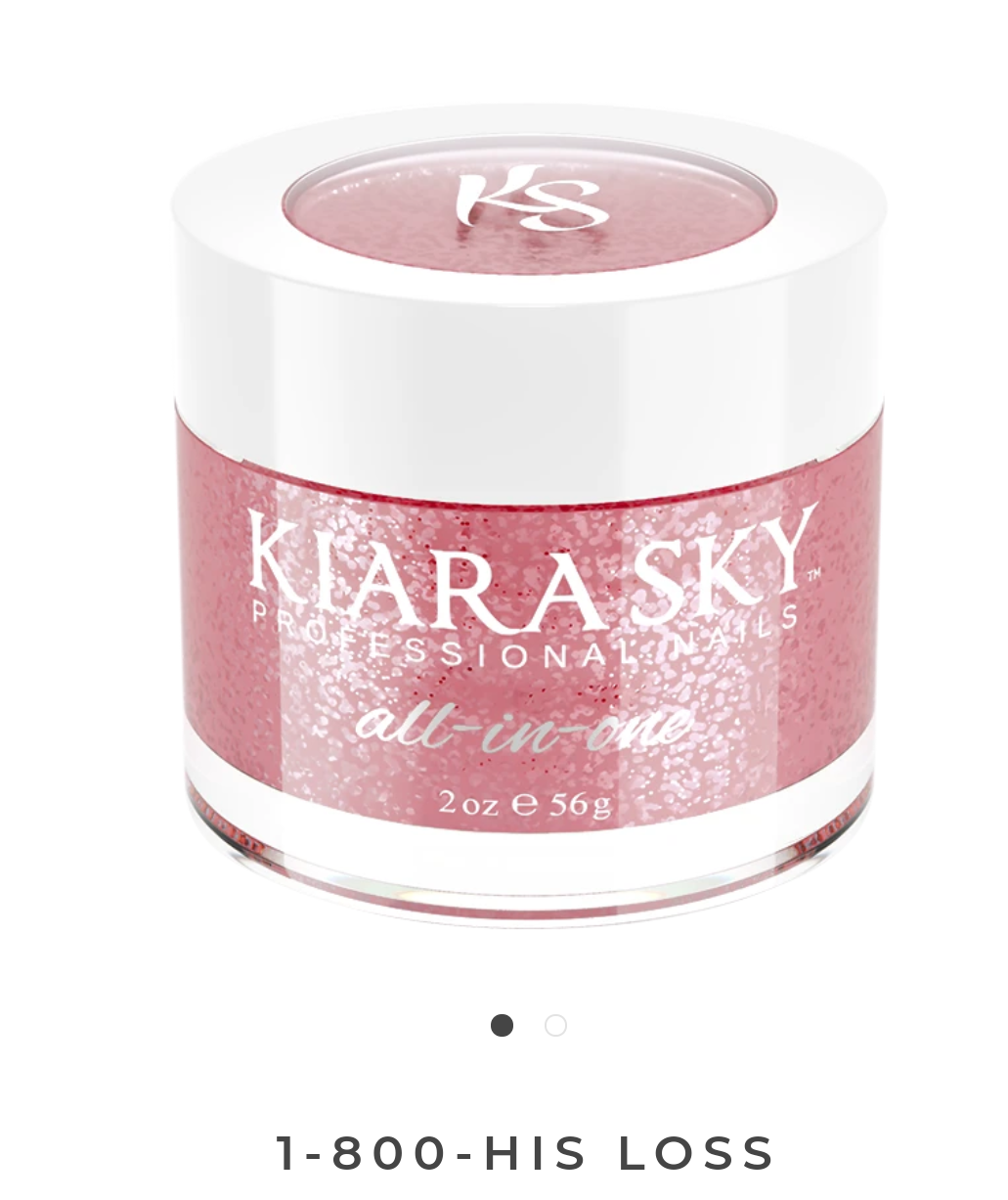 KIARA SKY ALL IN ONE 1 800 HIS LOSS 2oz Dip Powder Nail Kit - Professional Salon Quality Manicure Set for Home & Salon Use