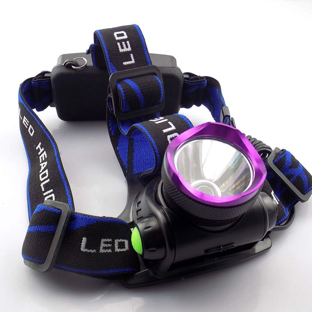 High Power LED Headlamp - 1000 Lumens Q5/T6/L2 LED Headlight Flashlight for Hunting, Fishing, Camping, Hiking & Outdoor Adventures - Waterproof & Rechargeable Head Torch