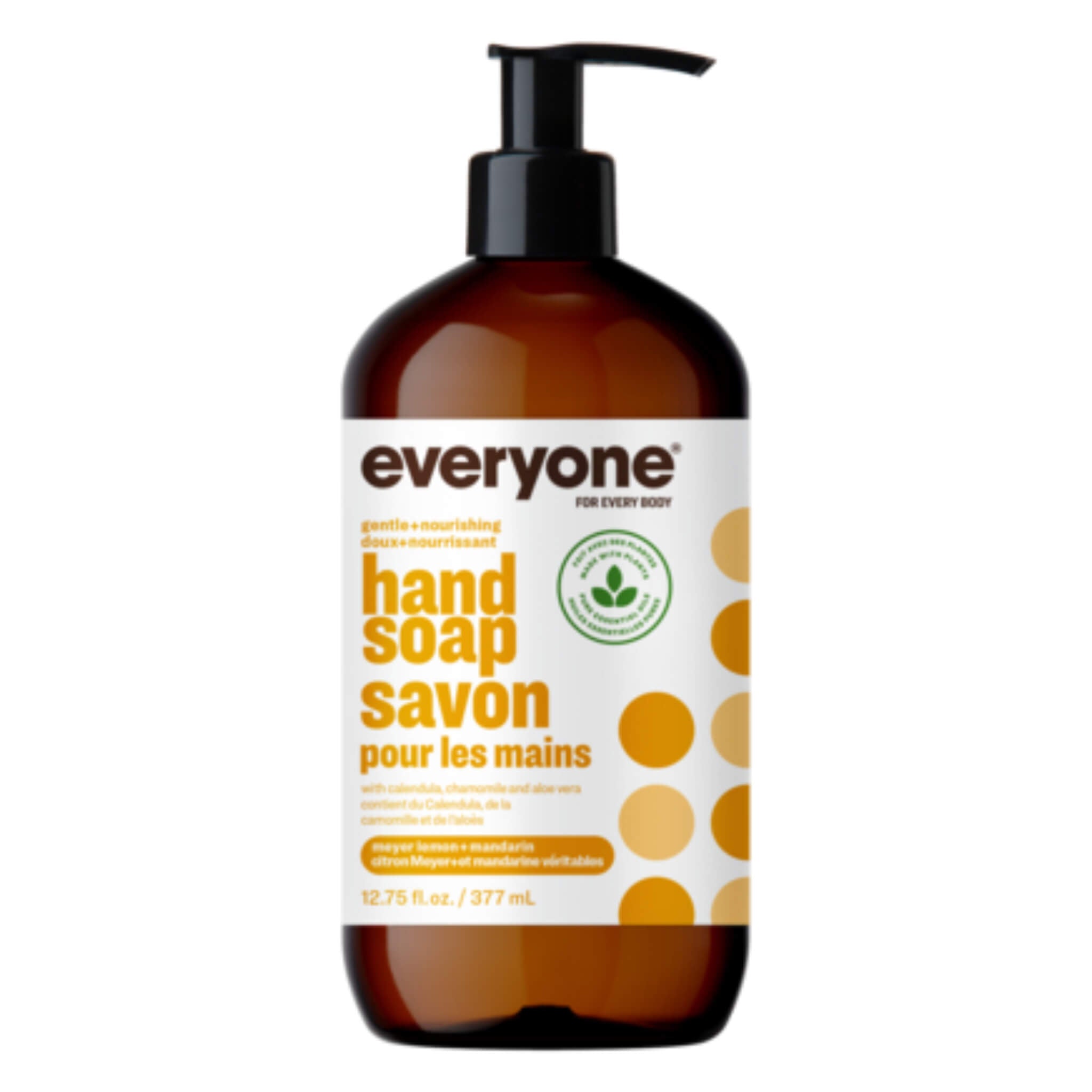 Natural Hand Soap with Meyer Lemon & Mandarin - Refreshing Citrus Scent for Kitchen, Bathroom & Office Use