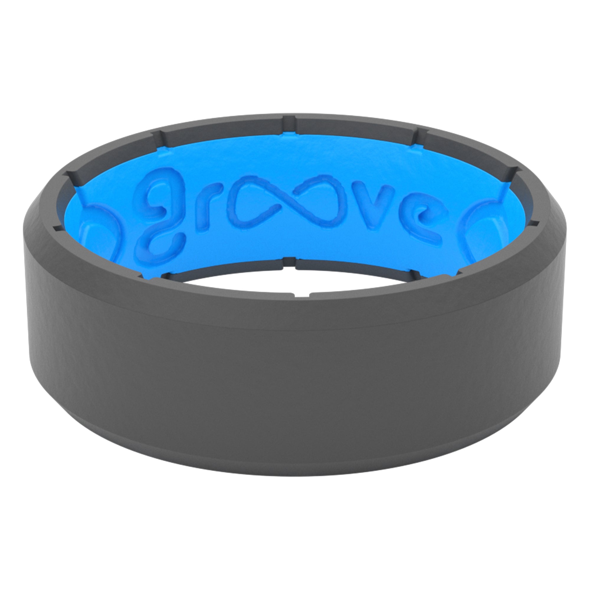 Men's Groove Life Edge Ring - Durable Titanium Wedding Band for Men, Comfort Fit, Scratch Resistant - Perfect for Outdoor Activities, Work & Everyday Wear