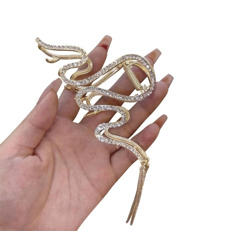 THE GLAM NIYATI Large Metal Hair Claw Clip for Thick Hair - Non-Slip Hair Clamps for Women, Strong Grip Hair Accessories - Perfect for Updos, Ponytails & Everyday Styling