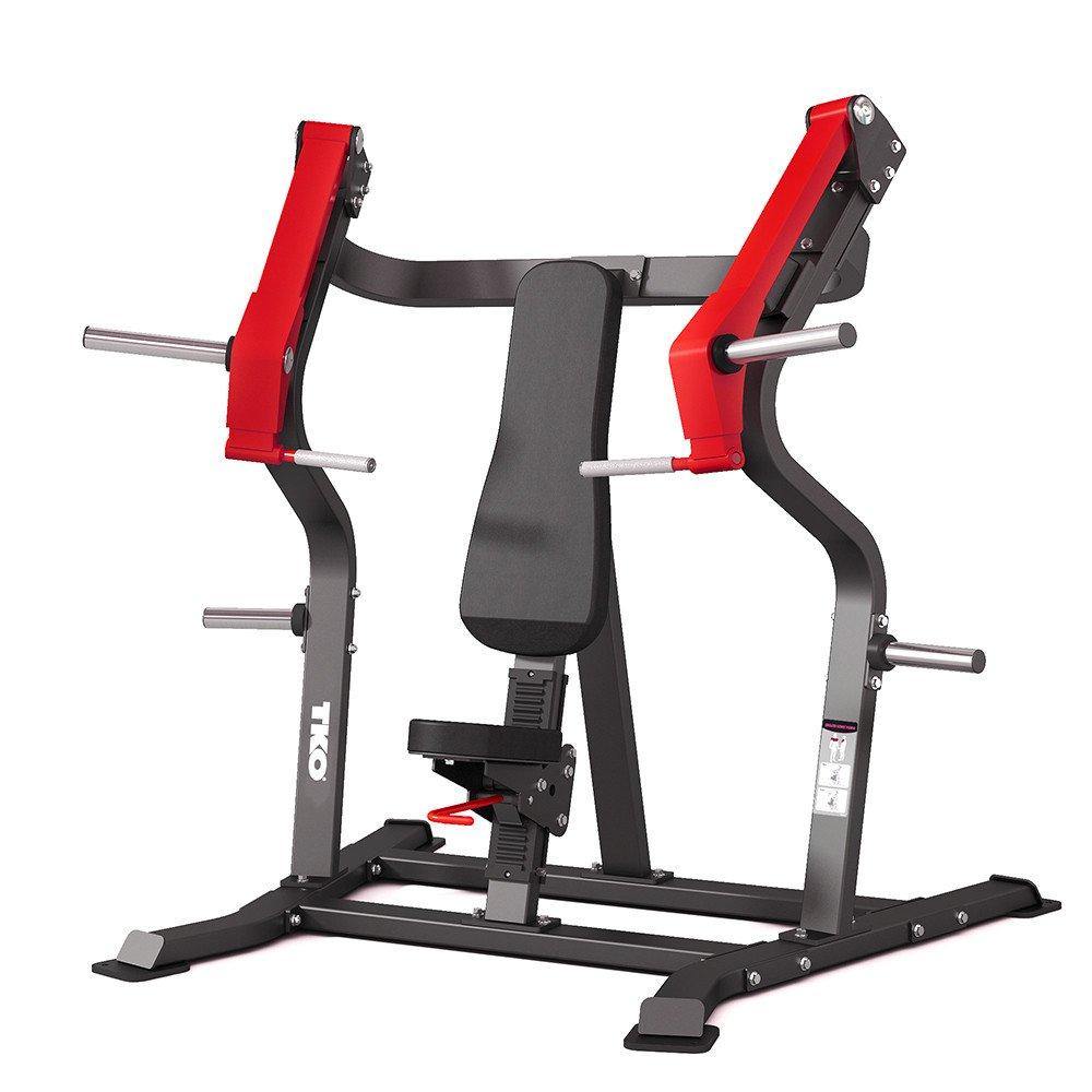 TKO Plate Loaded Chest Press Machine - Heavy Duty Gym Equipment for Strength Training | Perfect for Home & Commercial Gym Workouts