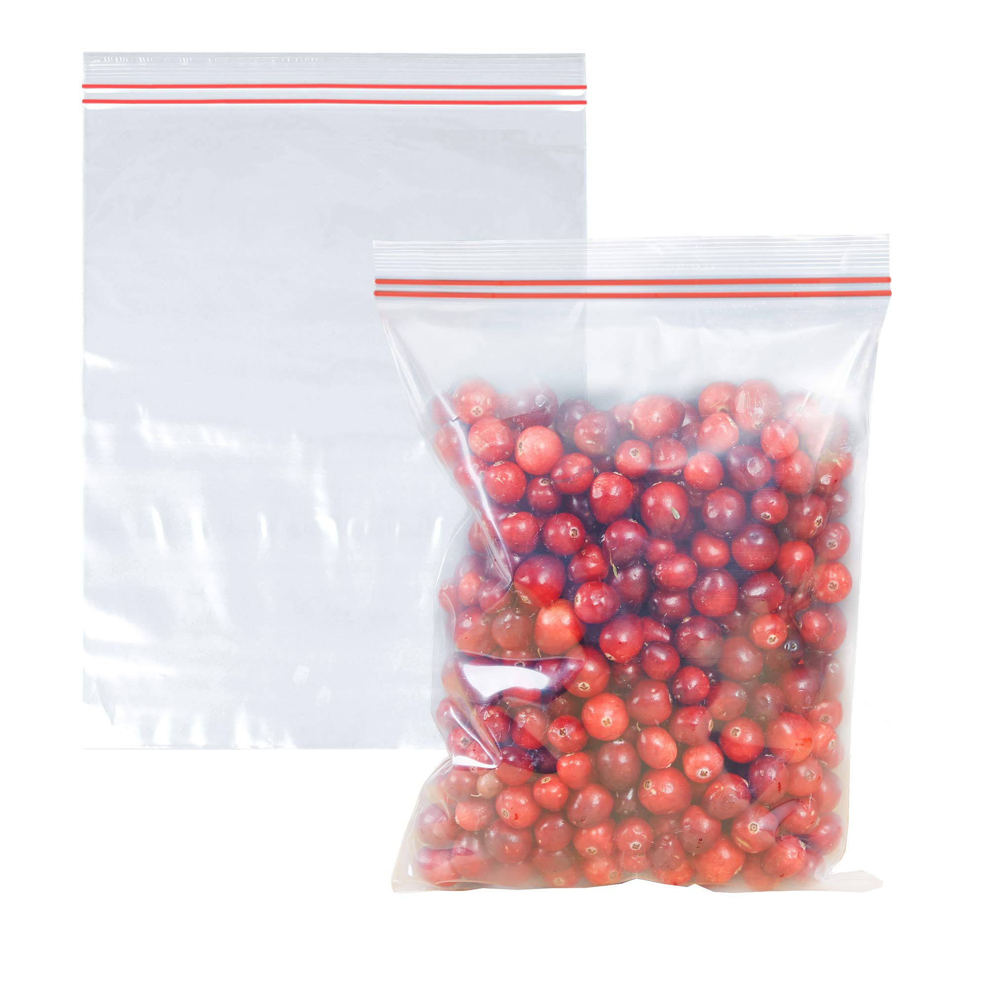 500 Pack 12x15 Inch Resealable Plastic Bags - 3.7 Mil Thick Durable Poly Zipper Storage Bags for Jewelry, Food & Small Business | Great for Organizing, Packing & Storing Crafts, Snacks & Retail Items