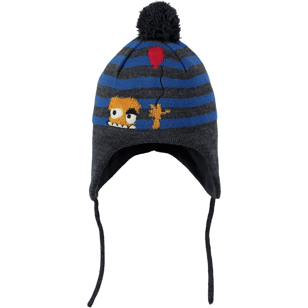 Barts Mikkel Inka Hat for Men & Women - Dark Heather Grey Beanie, 47cm One Size Fits Most - Warm Winter Knit Cap for Outdoor Activities, Skiing, Hiking & Casual Wear
