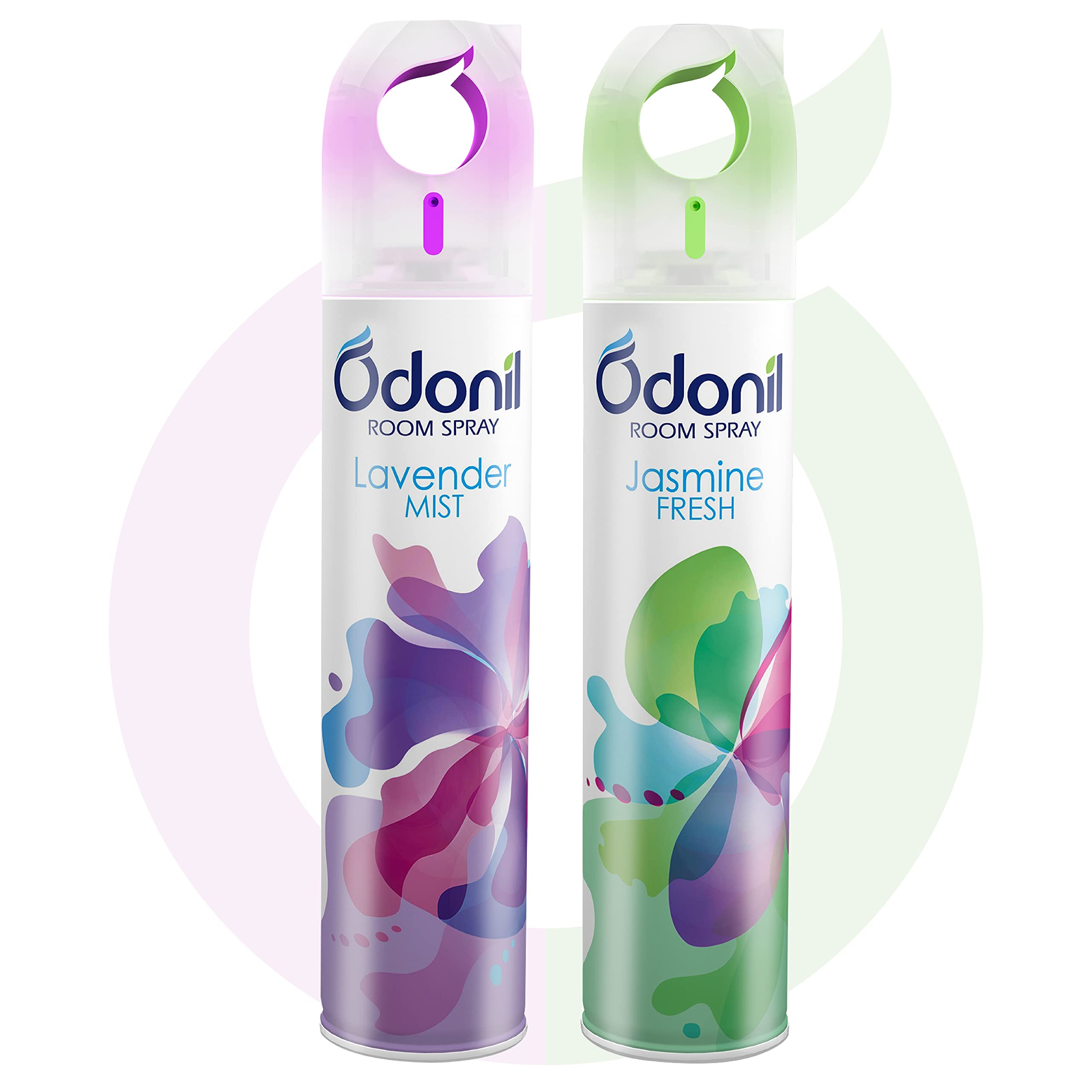 Odonil Air Freshener Room Spray - 440ml Combo Pack of 2 (220ml Each) | Lavender & Jasmine Fragrance | Natural Home & Office Deodorizer | Long-Lasting Freshness | Perfect for Living Rooms, Bedrooms, Bathrooms & Workspaces