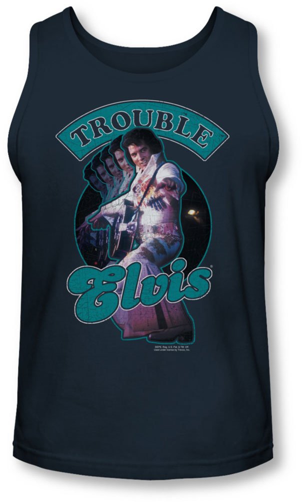 Elvis Men's Total Trouble Tank Top - Breathable & Comfortable Muscle Tee for Gym, Workout & Casual Wear