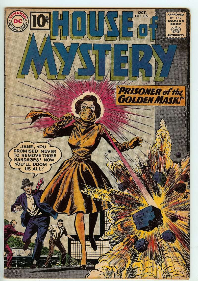 HOUSE OF MYSTERY #115 6.0 - Rare 1961 DC Comics Sci-Fi Collectible - Perfect for Vintage Comic Book Collections & Superhero Memorabilia Displays