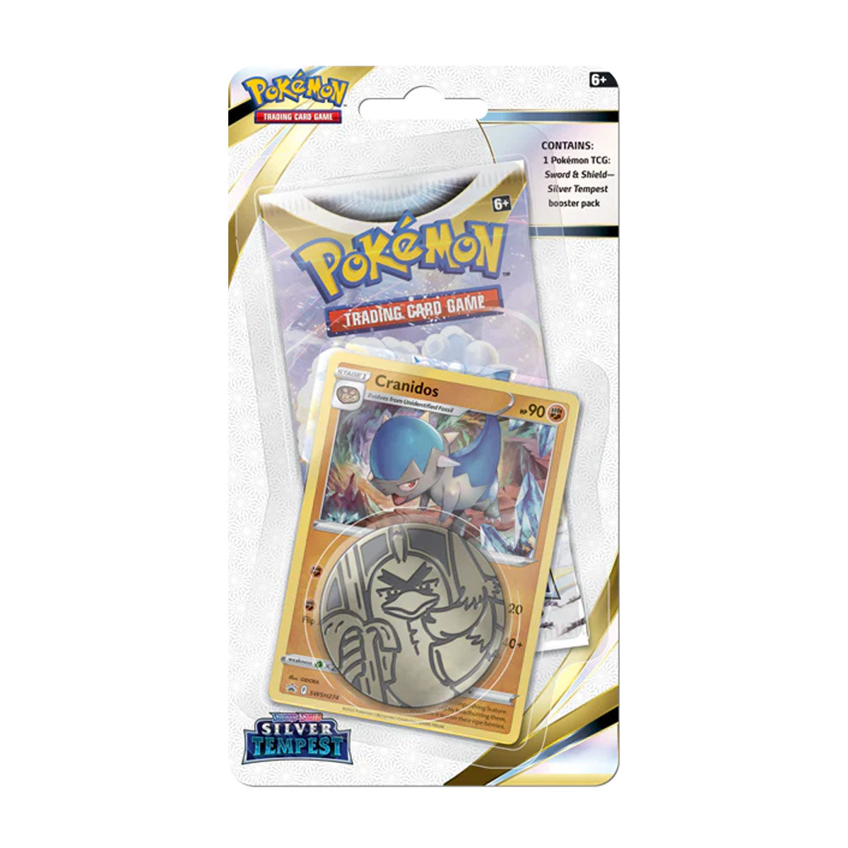 Pokemon Silver Tempest Checklane Blister Pack - 3 Booster Packs + 1 Foil Card | Collectible Trading Cards for Kids & Adults | Perfect for Gifts, Battles, and TCG Tournaments