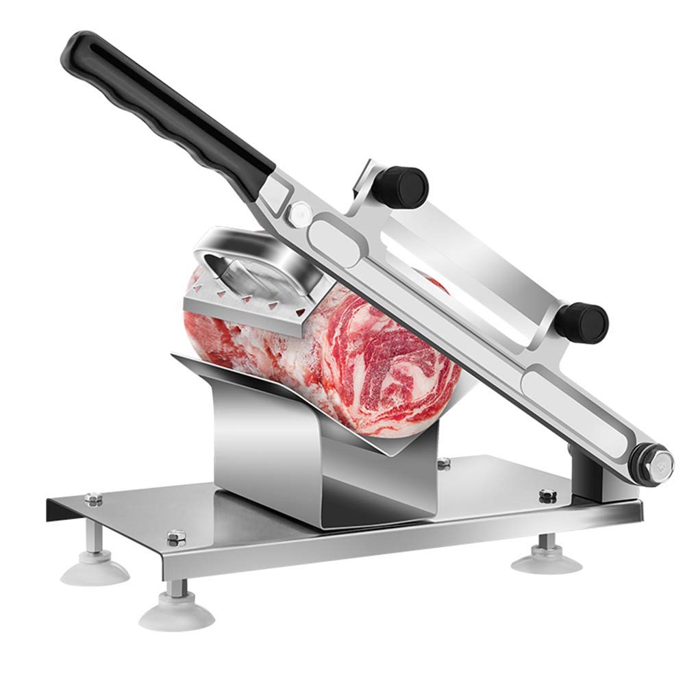 Huanyu Manual Meat Slicer - Premium Household Food Cutter for Beef, Mutton, Frozen Meat, Cheese & Vegetables | Perfect for Deli, BBQ, Home Cooking & Meal Prep