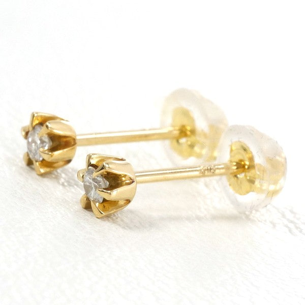 18K Yellow Gold Diamond Stud Earrings for Women - Elegant & Timeless Jewelry Gift for Weddings, Anniversaries & Special Occasions