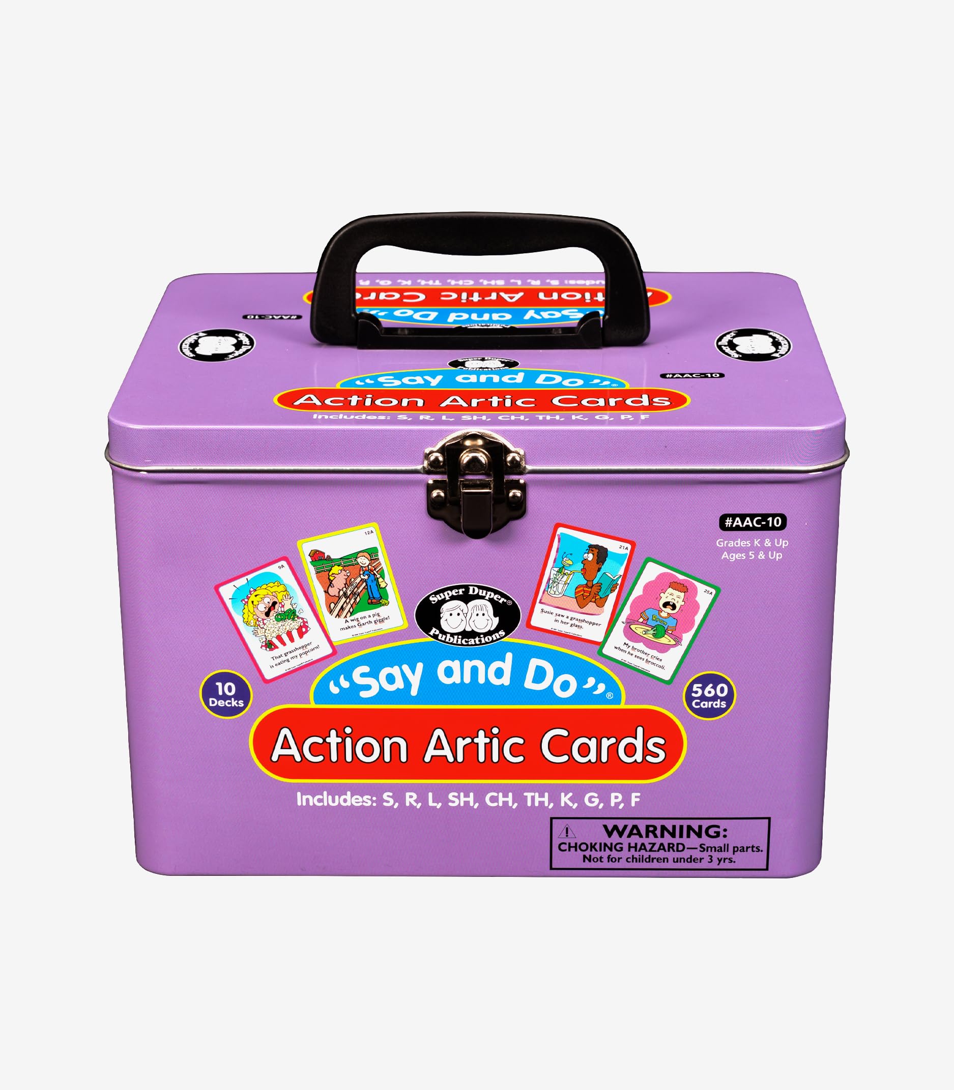 Super Duper Publications Say and Do® Action Articulation Bundle – 10 Sound Flash Cards for Vocabulary & Language Development | Speech Therapy & ESL Learning Materials | Classroom & Homeschool Educational Games