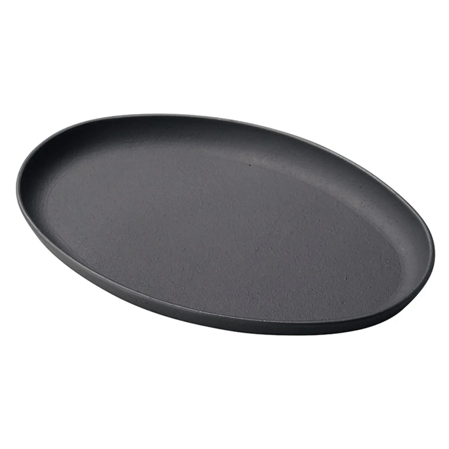 Premium MIN Cast Iron Sizzler Platter - 12 Inch Skillet for Steak, Fajitas & Sizzling Dishes - Perfect for Grilling, Serving & Restaurant Style Presentation