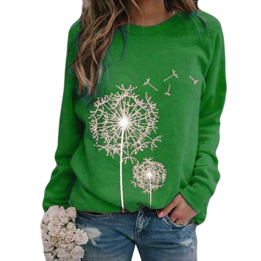 Women's Christmas Snow Graphic Crewneck Sweatshirt - Long Sleeve Casual Pullover Top for Holiday Parties & Winter Outfits