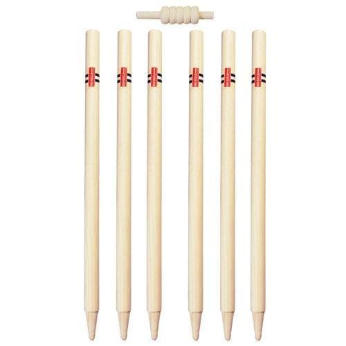 Gray Nicolls Club Boys Cricket Stump Set - High Quality Wooden Cricket Wickets for Junior Players - Perfect for Backyard Practice, School Matches & Youth Cricket Training