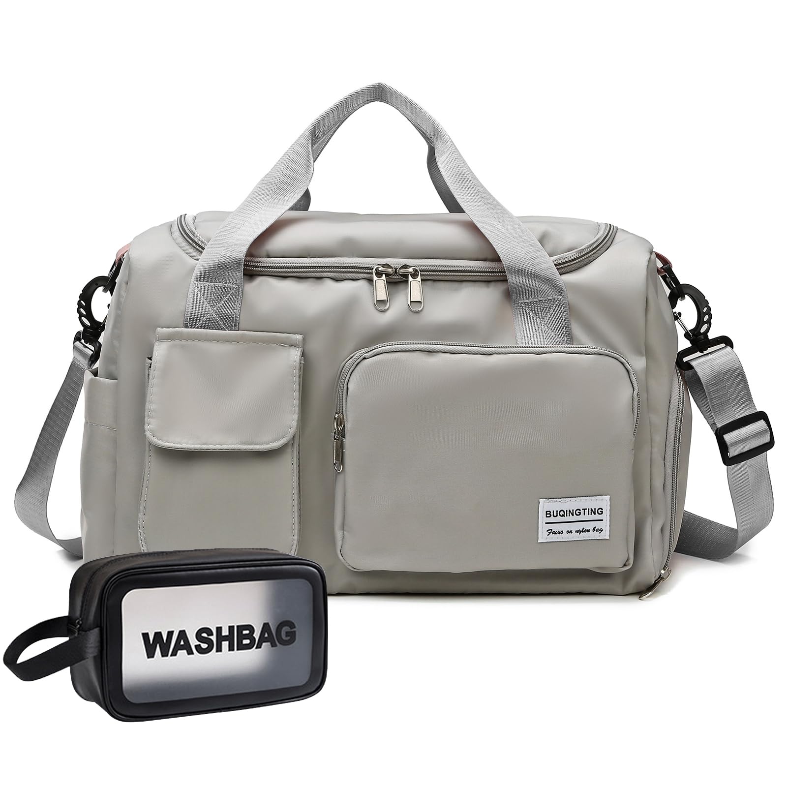 Small Gym Bag for Women - Lightweight Travel Duffle Bag & Carry On Weekender with Shoe Compartment | Perfect for Workouts, Travel & Weekend Getaways