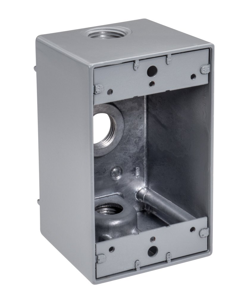 Topaz TOPWDB13100 Weatherproof Outdoor Electrical Box - Heavy Duty Waterproof Enclosure for Garden, Patio & Industrial Use