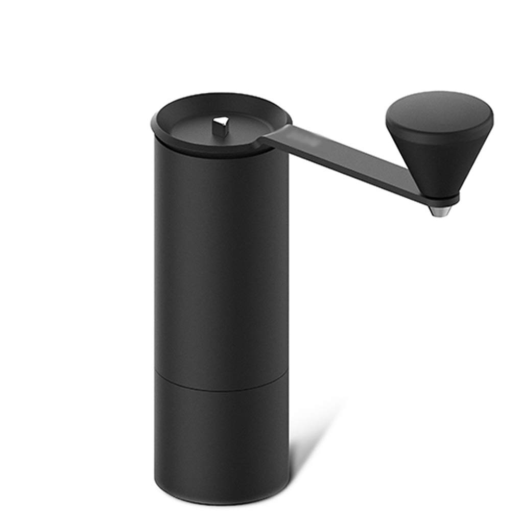 Premium Manual Coffee Grinder - Adjustable Ceramic Burr, Stainless Steel Core for Espresso, French Press & Pour Over | Portable Hand Crank Coffee Mill for Travel, Home, Office & Camping (Black)