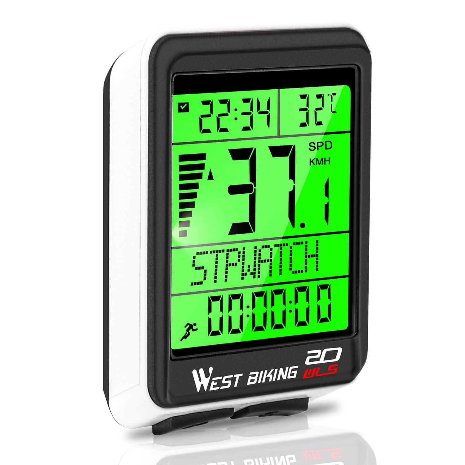 West Biking Bike Odometers - Wireless Cycling Computer with Speed, Distance & Time Tracking - Perfect for Road Bikes, Mountain Bikes & Indoor Cycling Training