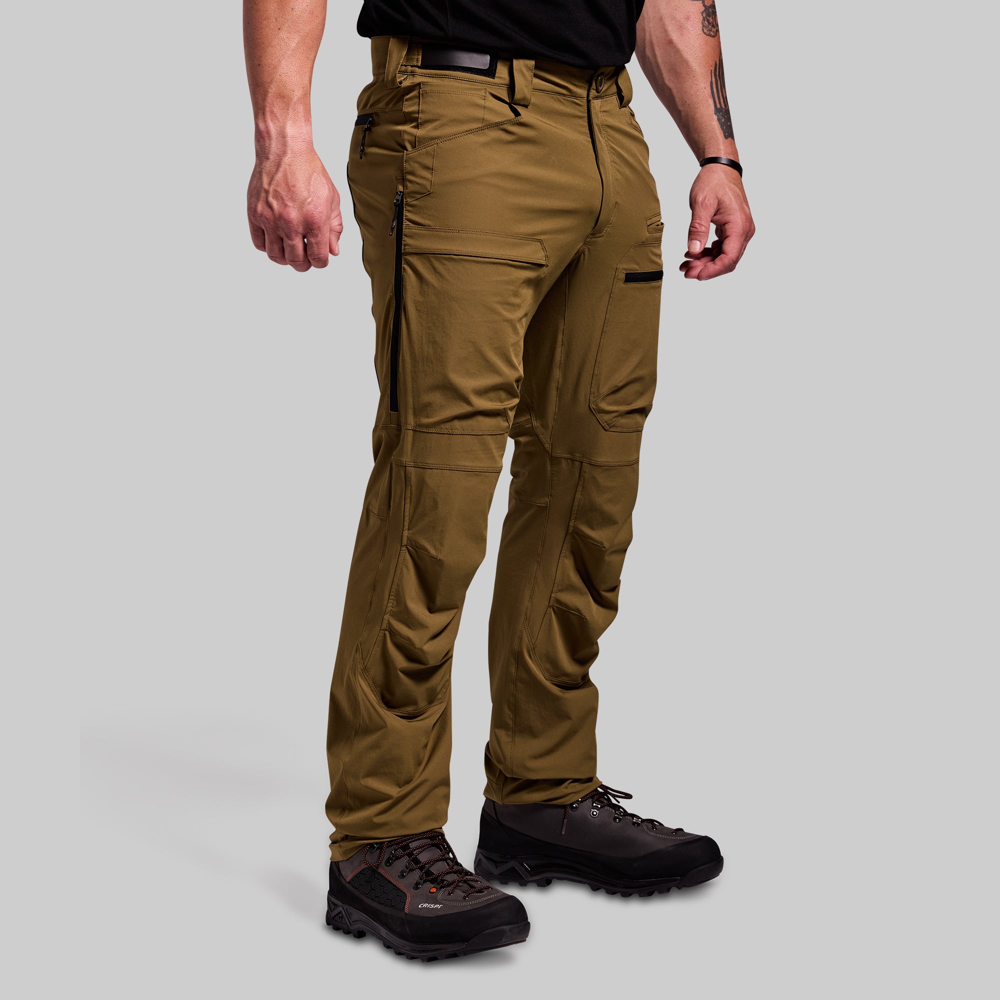 Men's Frontier Pant Light 2.0 - Quick-Dry Hiking Pants with UPF Protection & Stretch (Crocodile Color) - Perfect for Outdoor Adventures, Camping & Travel