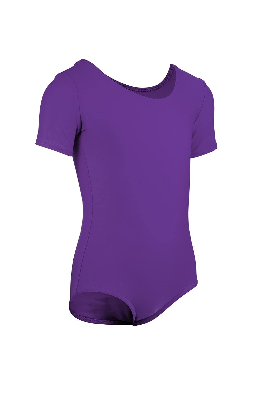 Girls Dance Leotard Short Sleeve - Ballet Gymnastics Leotards for Kids - Perfect for Ballet Class, Dance Practice & Performance