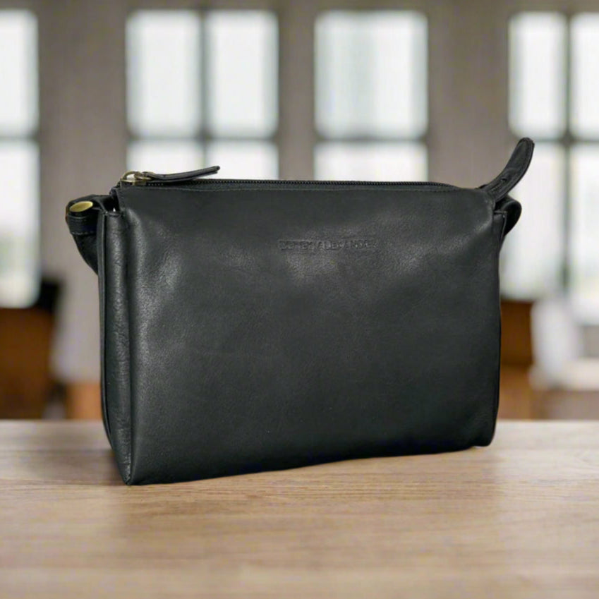 Derek Alexander Zip Top Leather Crossbody Bag for Women - Stylish & Durable Shoulder Purse for Travel, Work & Everyday Use