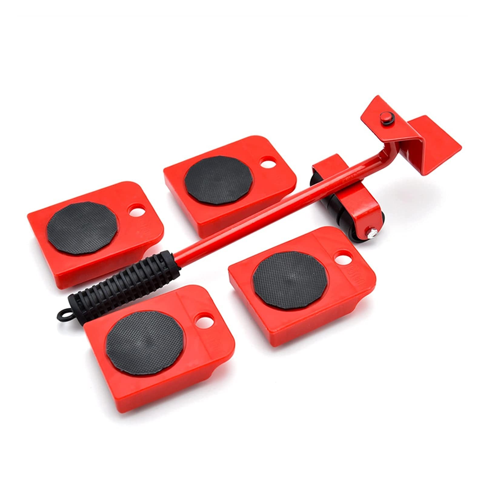 5PCS Professional Furniture Moving Tool Set - Heavy Duty Furniture Lifter, Wheel Bar Roller & Mover for Smooth Relocation - Perfect for Home, Office & Warehouse Moving Scenes