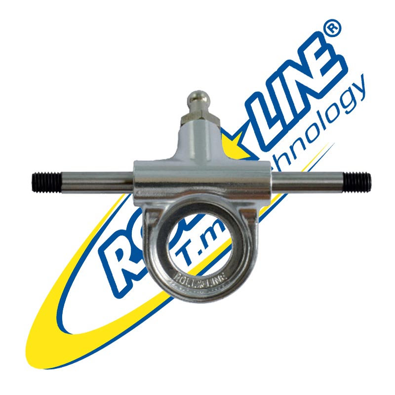 Roll Line Heavy Duty Steel Truck for Skateboards & Roller Skates - Durable All-Terrain Wheels for Outdoor & Indoor Skating