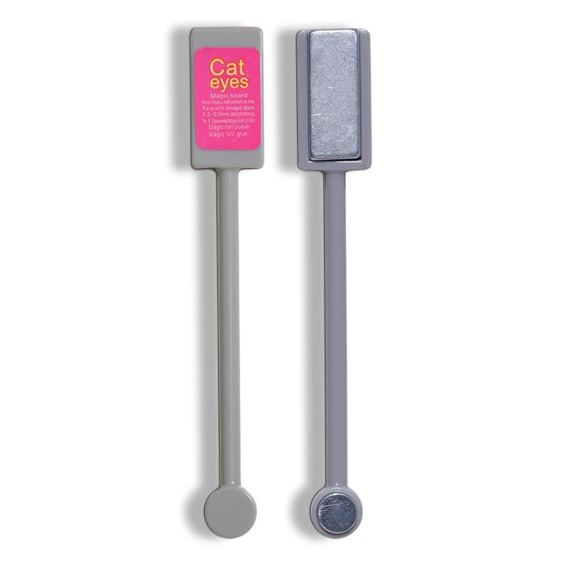 Upgraded Double Head Magnetic Nail Tool for Cat Eye Gel Polish - Strong 3D & 5D Cateye Nail Art Magnet - Perfect for Salon & DIY Nail Designs at Home