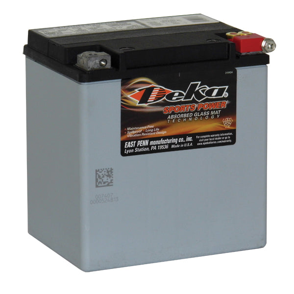 Deka ETX30LA Motorcycle Battery - High-Performance AGM Power Sports Battery for ATV, UTV, and Motorcycles - Perfect for Off-Road Adventures and Daily Commuting