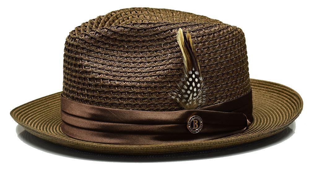 Stylish Brown Fedora Braided Straw Hat for Women & Men - Summer Beach, Outdoor Party & Fashion Accessory