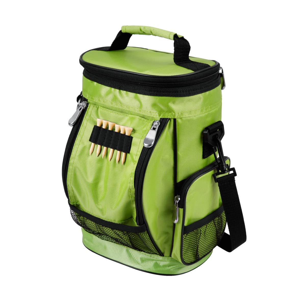 Intech Golf Bag Cooler & Accessory Caddy - Portable 10-Can Insulated Soft Sided Cooler Bag for Golf Cart, Push Cart, or Carry - Perfect for Golf Outings, Picnics, and Outdoor Adventures