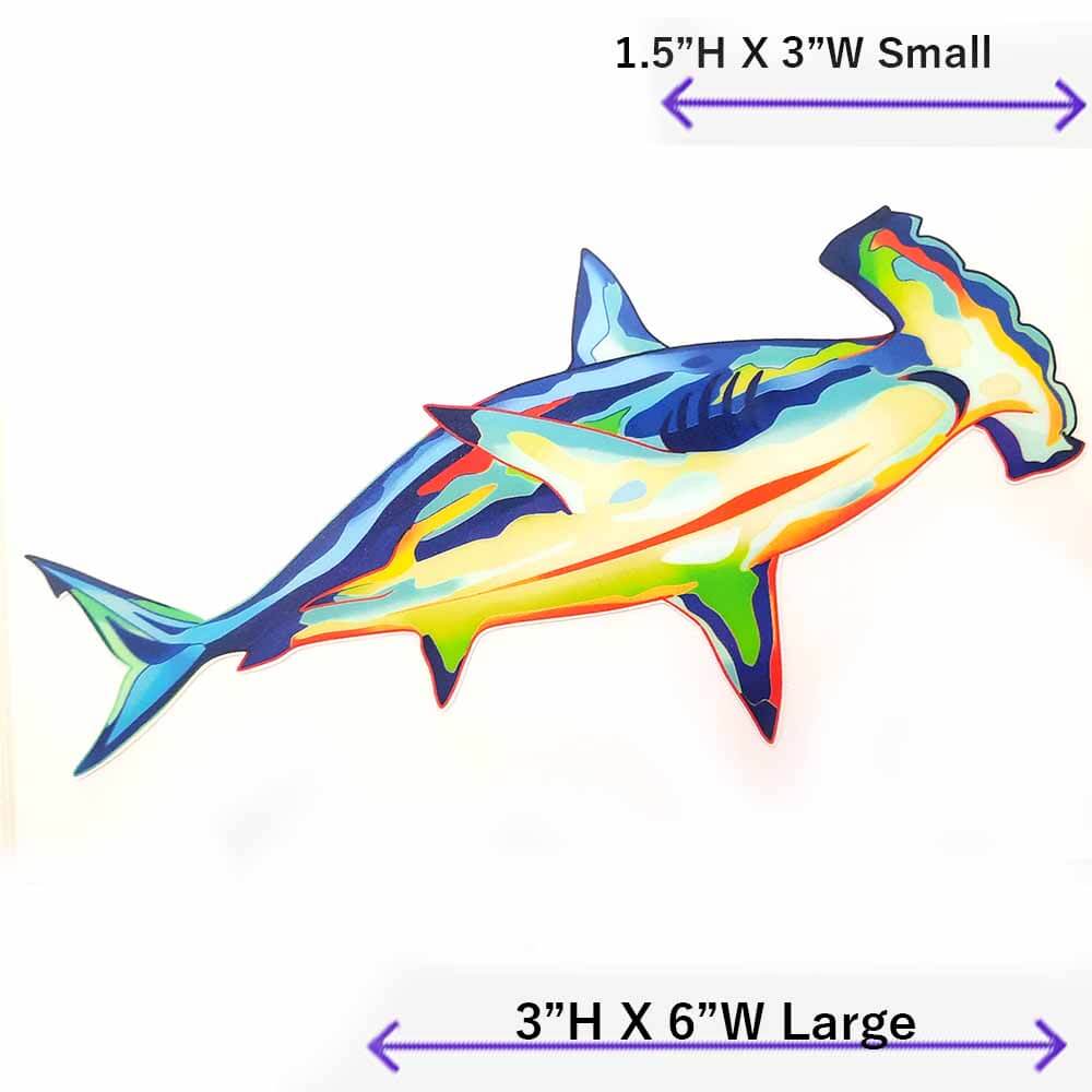 Hammerhead Shark Decal - High-Quality Vinyl Sticker for Cars, Laptops & Water Bottles - Perfect for Marine Lovers & Shark Enthusiasts