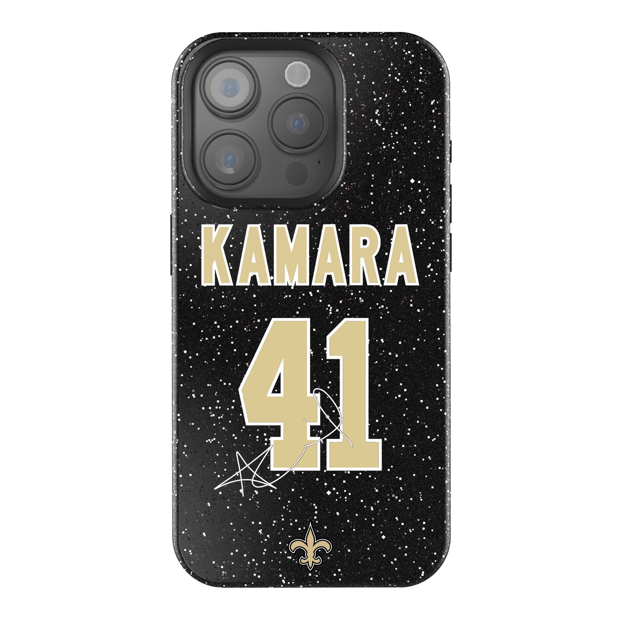 Alvin Kamara New Orleans Saints 41 Rhinestone Bling Phone Case for iPhone & Samsung - Perfect for Game Day & Saints Fan Gifts