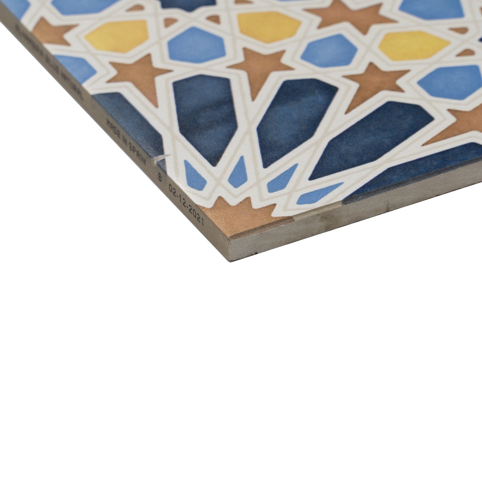 Alhambra Spanish Encaustic Cement Tile - Handmade Floor & Wall Tiles for Kitchen, Bathroom, and Patio Decor
