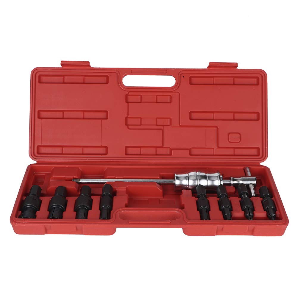 9-Piece Internal Puller Removal Kit - Blind Hole Slide Hammer & Pilot Bearing Extractor Set for Automotive Repairs | DIY Bearing Removal Tool for Mechanics & Home Garage Use