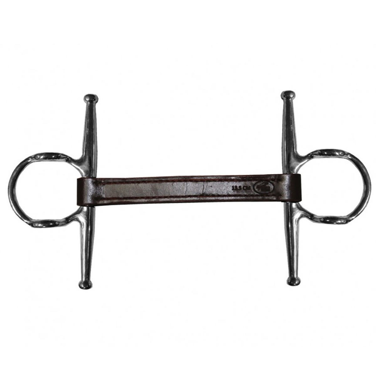 Jump'in Leather Full Cheek Gag Bit for Horses - Comfortable Equestrian Training Bit with Soft Leather Straps - Perfect for Dressage, Jumping, and Trail Riding