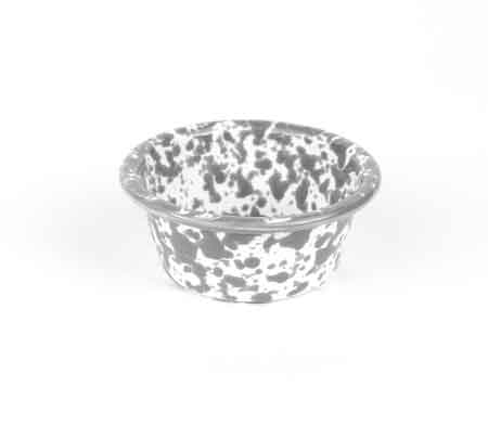 4-Piece Grey Marble Ramekin Set - Small Serving Bowls for Condiments, Desserts, Dips & Appetizers - Elegant Stoneware Dishes for Dining, Entertaining & Home Decor