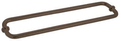 CRL Brushed Bronze 18-Inch Back-to-Back Towel Bars for Glass Shower Doors - Premium Bathroom Accessories for Modern & Luxury Homes