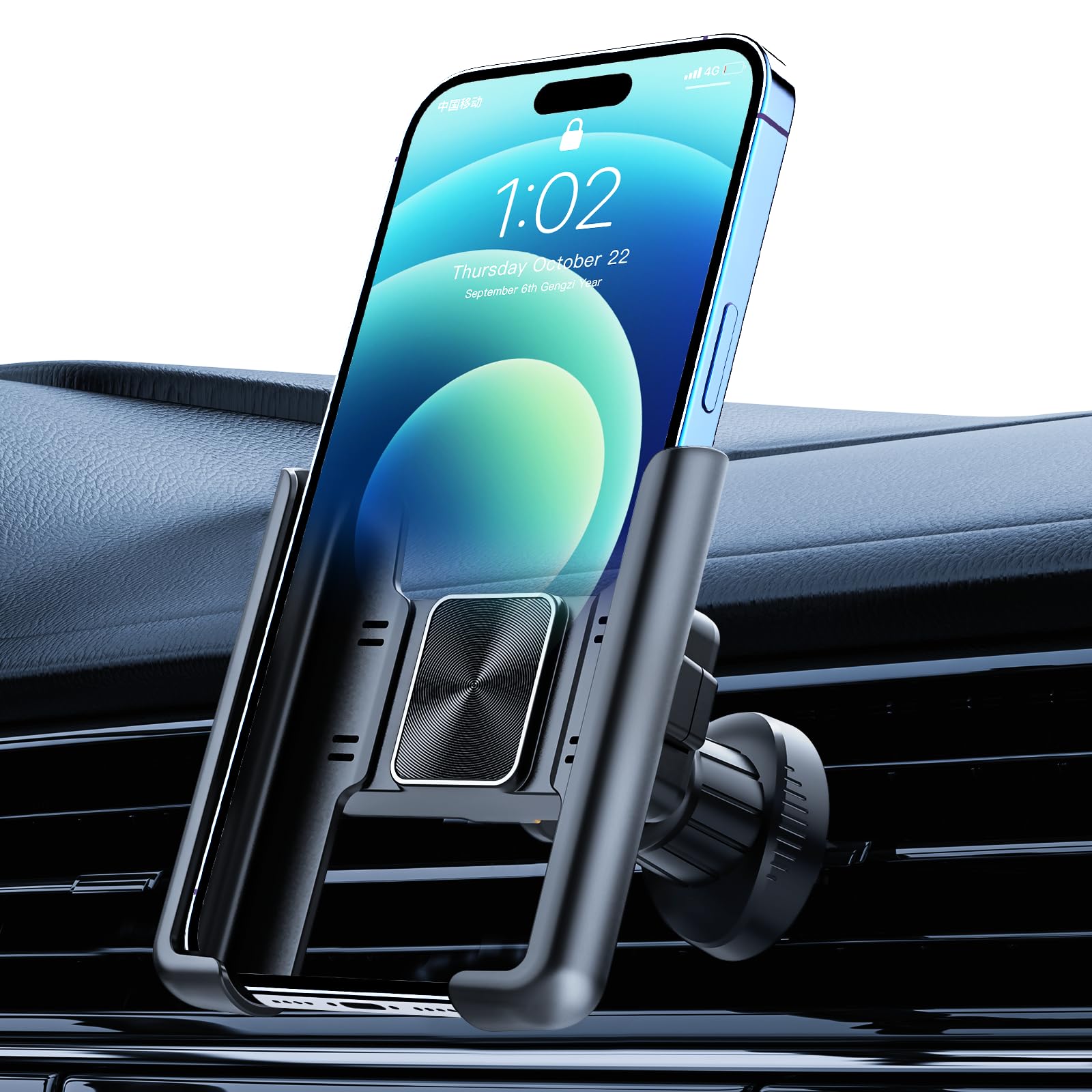 Universal Car Air Vent Phone Mount Holder - Compatible with iPhone 16/16 Pro/15/15 Pro/14/14 Pro/Max/SE/XR & All 4.5-6.9 Inch Smartphones - Secure Clip-on Design for Hands-Free Navigation & Driving Safety