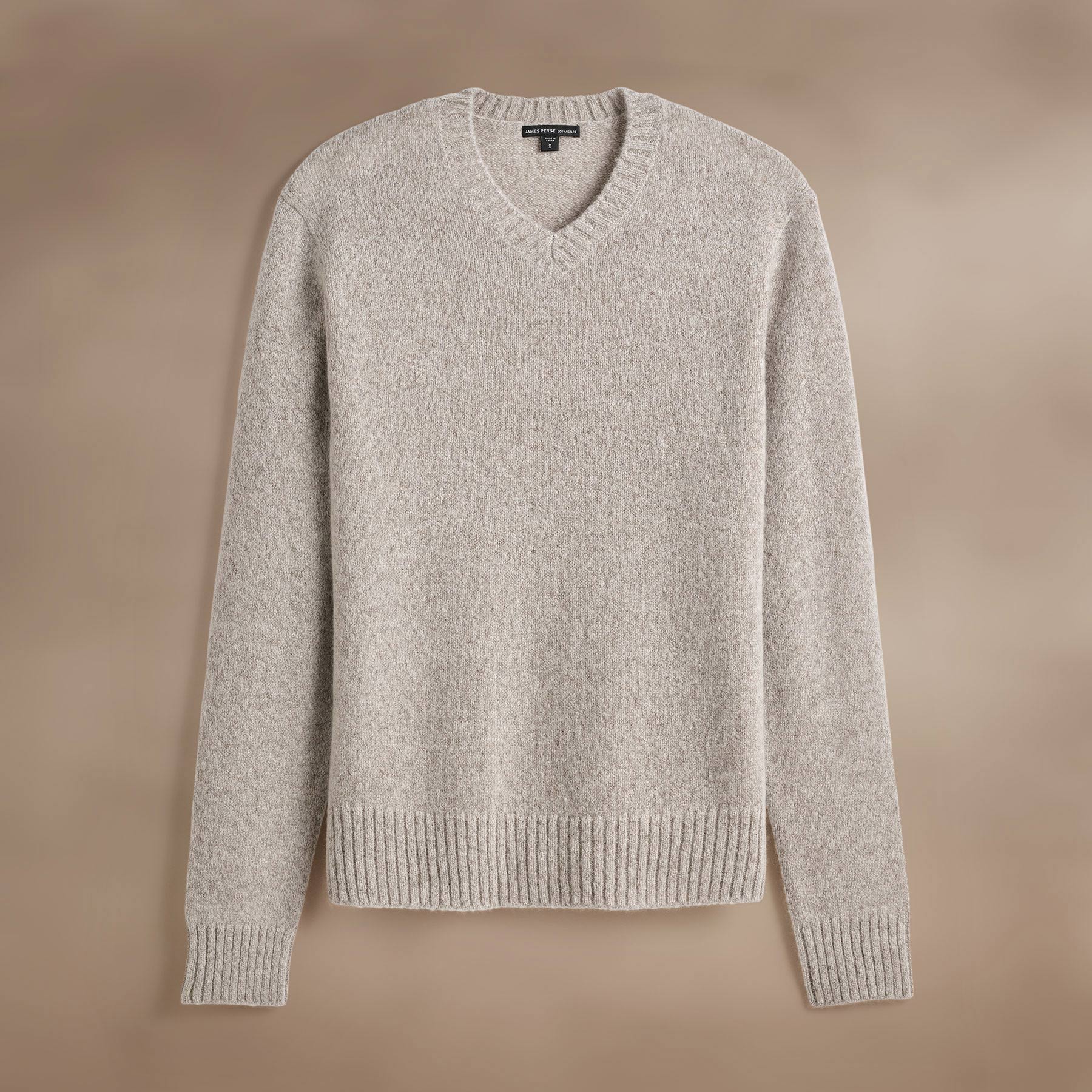 Lightweight Textured Cashmere V-Neck Sweater for Women - Hazel Brown | Soft & Comfortable Winter Pullover for Office, Date Night & Casual Outfits