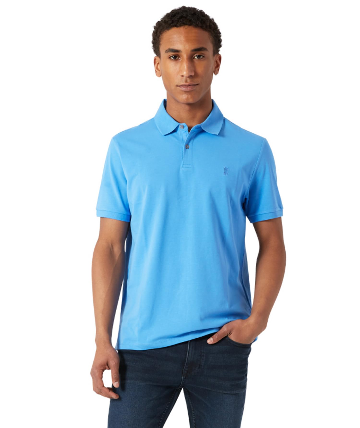 DKNY Men's Polo Shirts - Soft Stretch Cotton Casual Shirt | Modern Fit Short Sleeve Polo for Men | Perfect for Office, Golf & Summer Outings